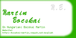 martin bocskai business card